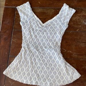 Anthro fit and flare top